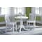 International Concepts Round 30 in Round Top Pedestal Table, with 2 C08-61 Chairs, White, 30 in W, 30 in L, 29.1 in H K08-30RT-C61P - alternate 2
